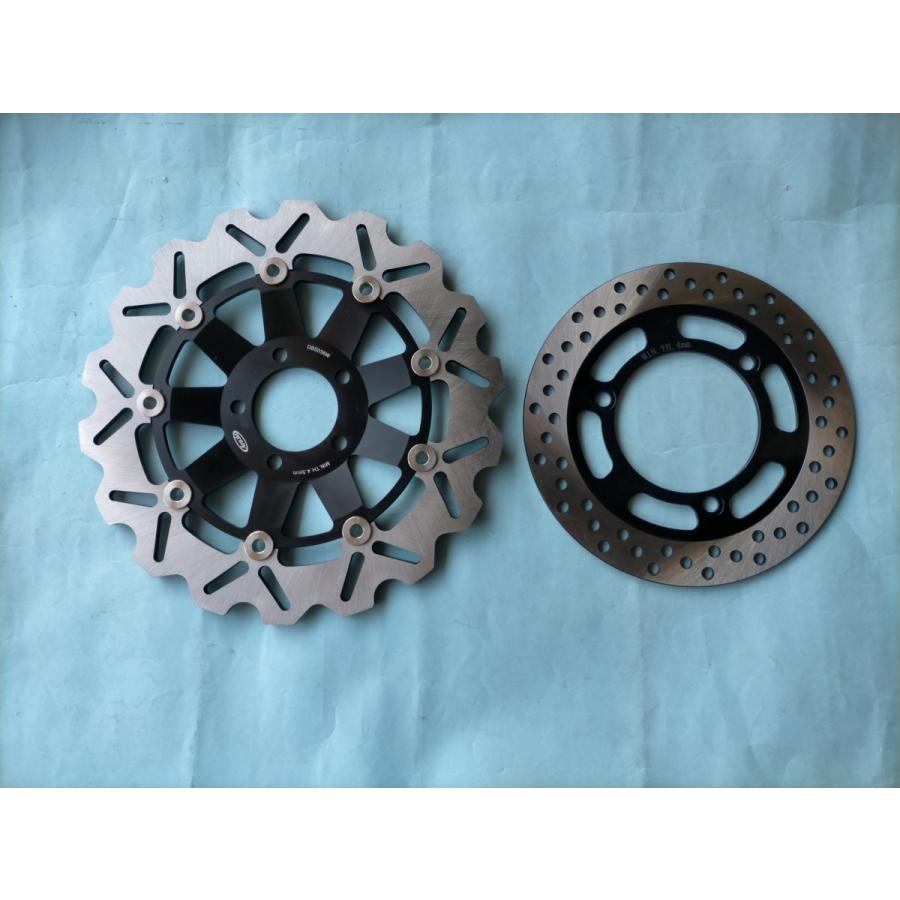 新品 ブレーキディスク バリオス 前後セット 036S黒フロント,リア