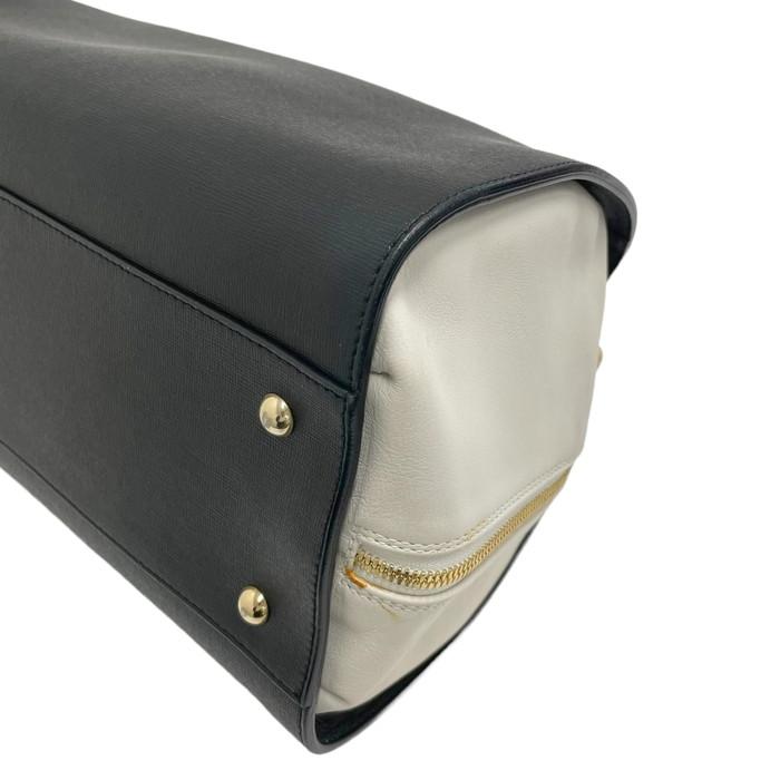 FURLA（フルラ） 2WAY ミニ ボストンバッグ ヴィーナス黒×アイボリー