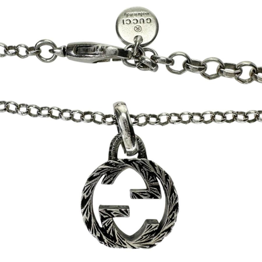 GUCCI（グッチ） ネックレス インターロッキングG アラベスク シルバー