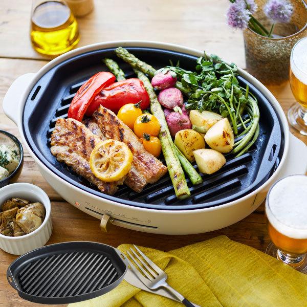 BRUNO crassy+ ホットプレート おしゃれ 焼肉 鍋 たこ焼き器 北欧