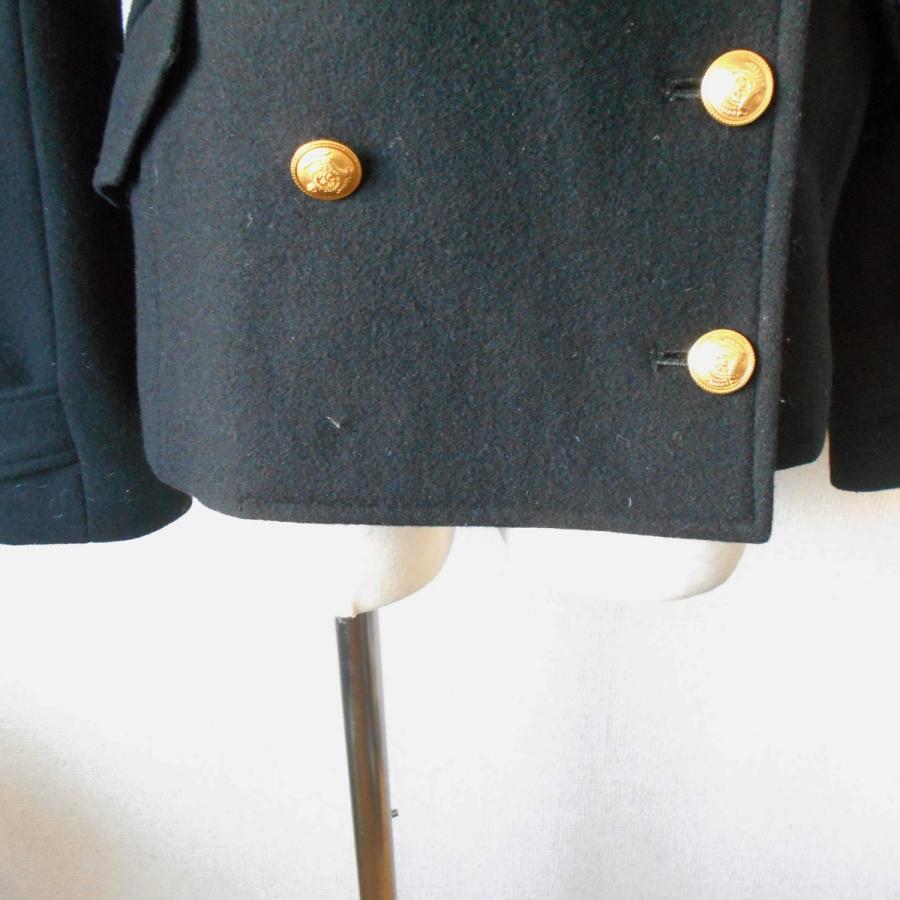 Trish（トリッシュ） レディース 用 金ボタン ピーコート Pコート 黒