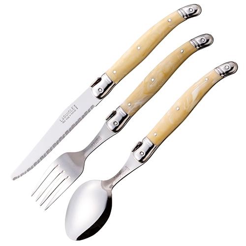 送料無料 カラトリーセット 3点セット フランス製 ナイフ フォーク