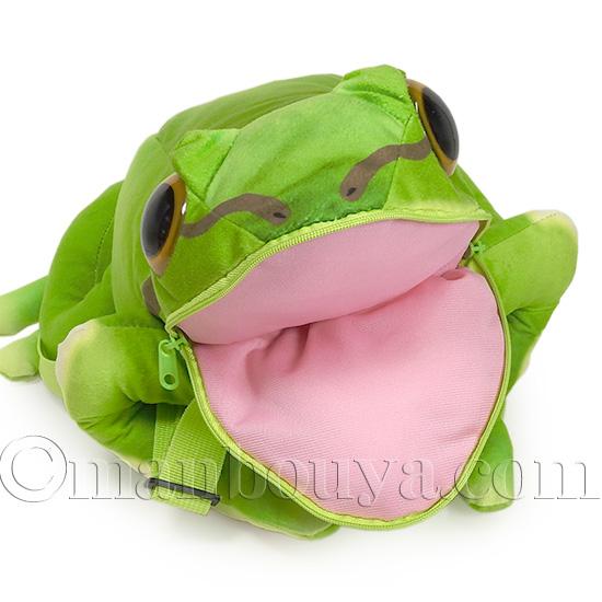 カエル ぬいぐるみ リュック おもしろ雑貨 リアル かえる バッグ