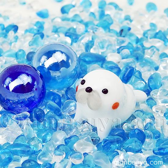 アザラシ グッズ ガラス細工 ミニチュア 水族館 お土産 フォーカート