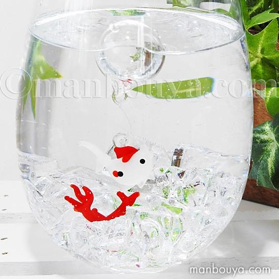 浮き玉 ガラス細工 金魚 インテリア 雑貨 フロート 浮き球 キンギョ錦