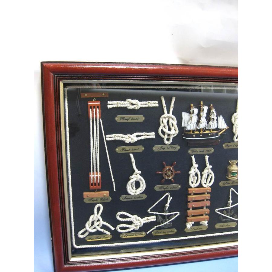 ロープノット額 クラシック プレゼント 父の日 マリンテイスト