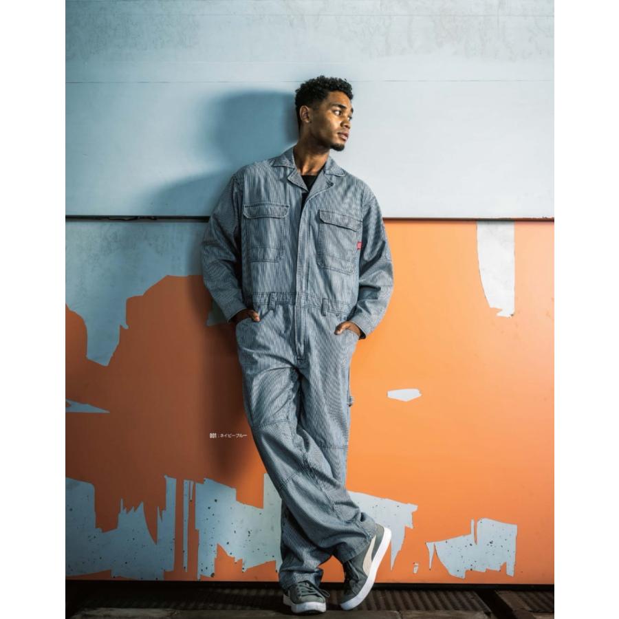 山田 辰・Auto-Bi オートバイ / ヒッコリーストライプつなぎ 25020