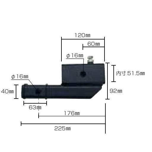 SOREX（ソレックス） 2インチ変換マウント ＃SRX-160 *パーツ