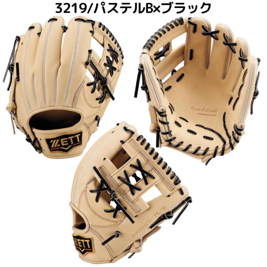 ゼット（ZETT） 専用グラブ袋付き PROSTATUS 軟式用グラブ 内野手用