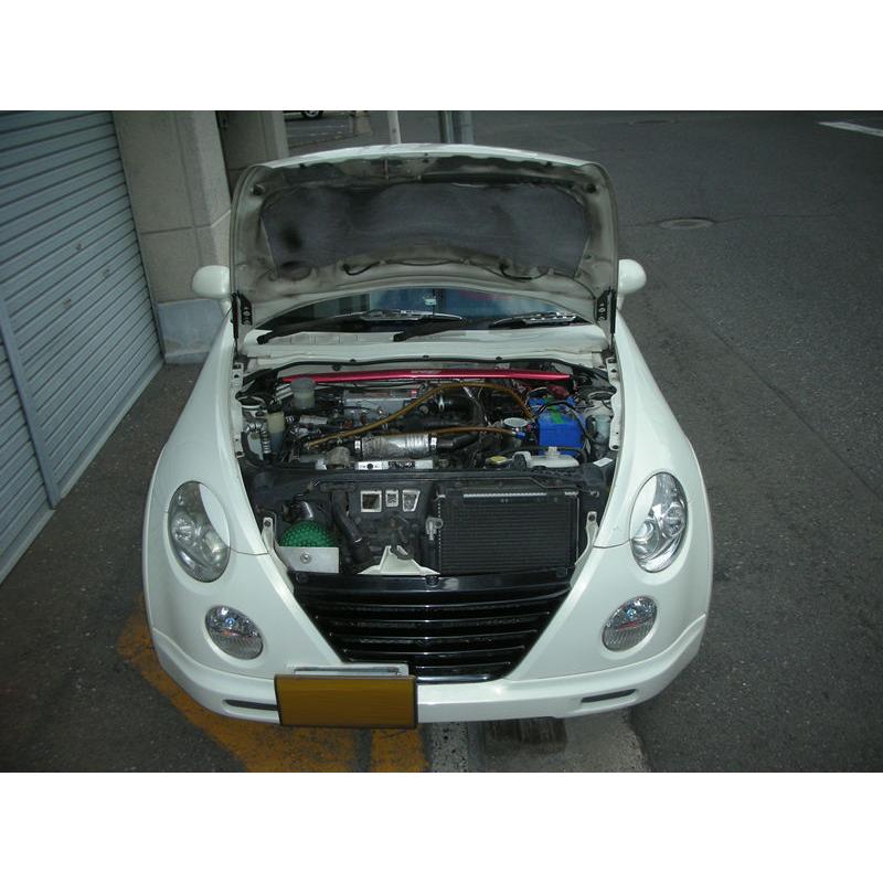 ダイハツ：コペン＜L880K＞ ボンネットダンパー / シルバーカーボン