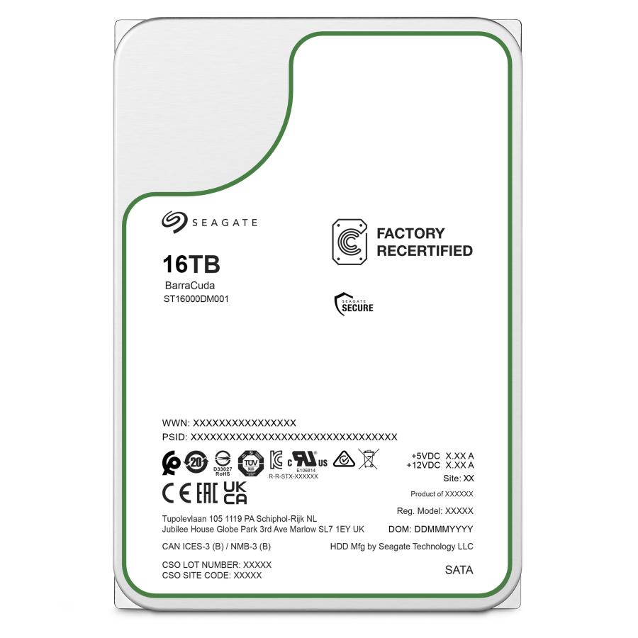 Seagate（シーゲイト） Seagate BarraCuda 16TB 3.5インチHDD