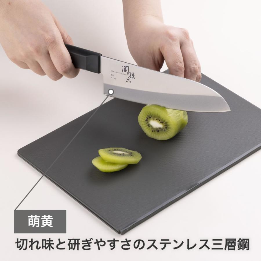 関孫六 貝印 Z1 萌黄 三徳＆ピーラーセット（まな板付き）000RC5067