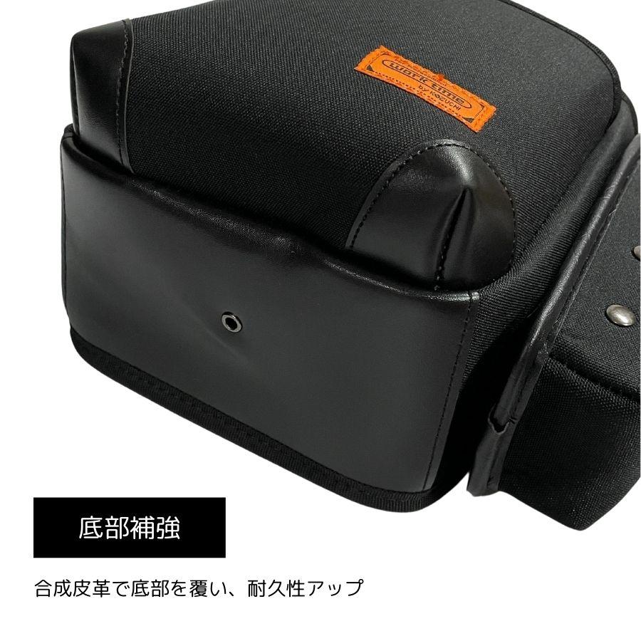 コーデュラ CORDURA 電工 2段 腰袋 水平器止め 超撥水加工 軽量