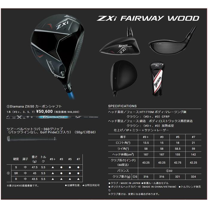 SRIXON ダンロップ スリクソン ZXi FAIRWAY WOOD フェアウェイウッド