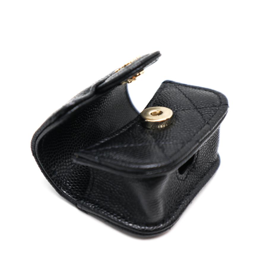 CHANEL（シャネル） マトラッセ ココマーク キャビア 黒 イヤホン