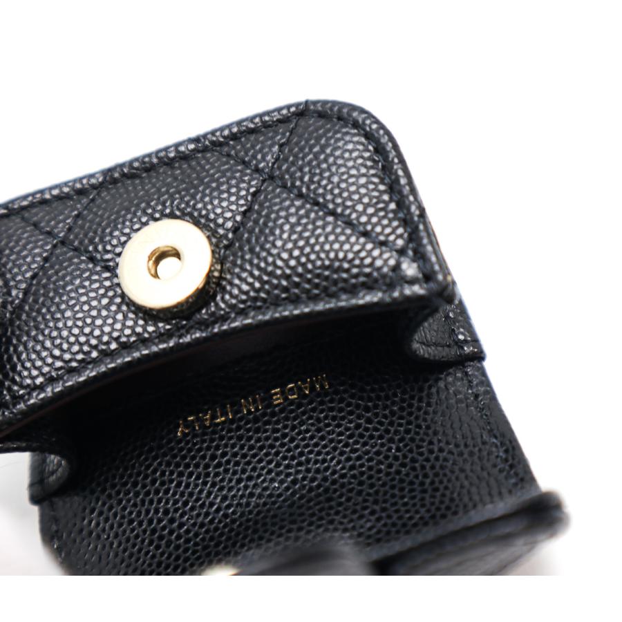 CHANEL（シャネル） マトラッセ ココマーク キャビア 黒 イヤホン