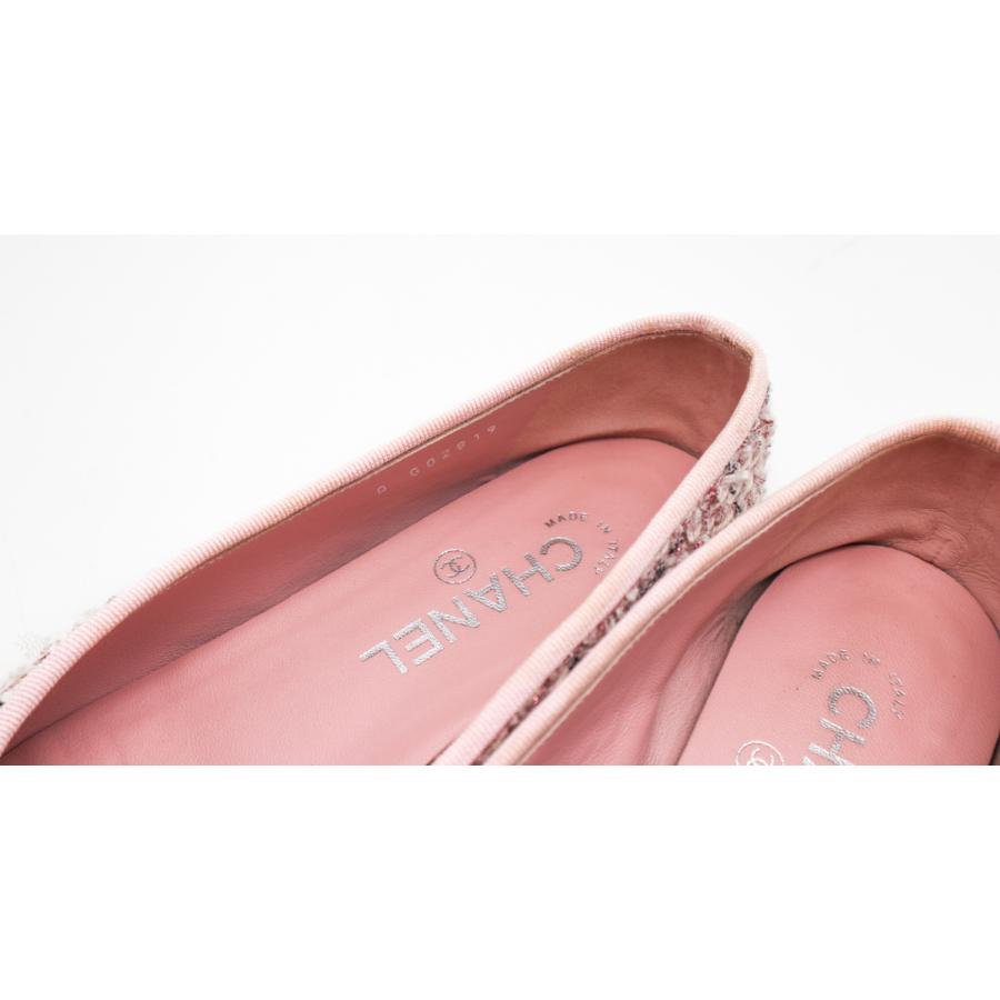 CHANEL（シャネル） ココマーク ツイード バレエシューズ フラット