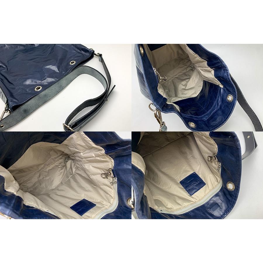 M0851 エム・ゼロ・エイト・ファイブ・ワン レザー ネイビー ダメージ