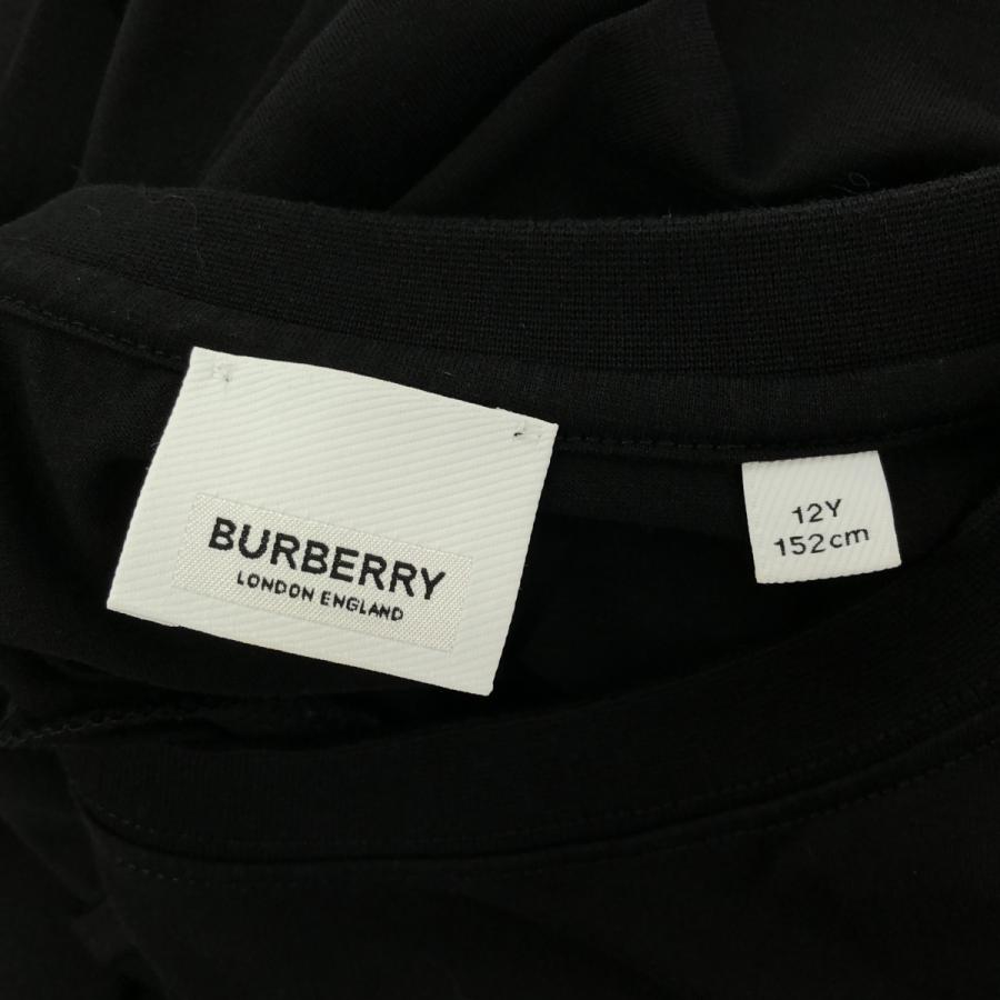 BURBERRY バーバリー ブラック 黒 ブランドロゴ プリント ロングT