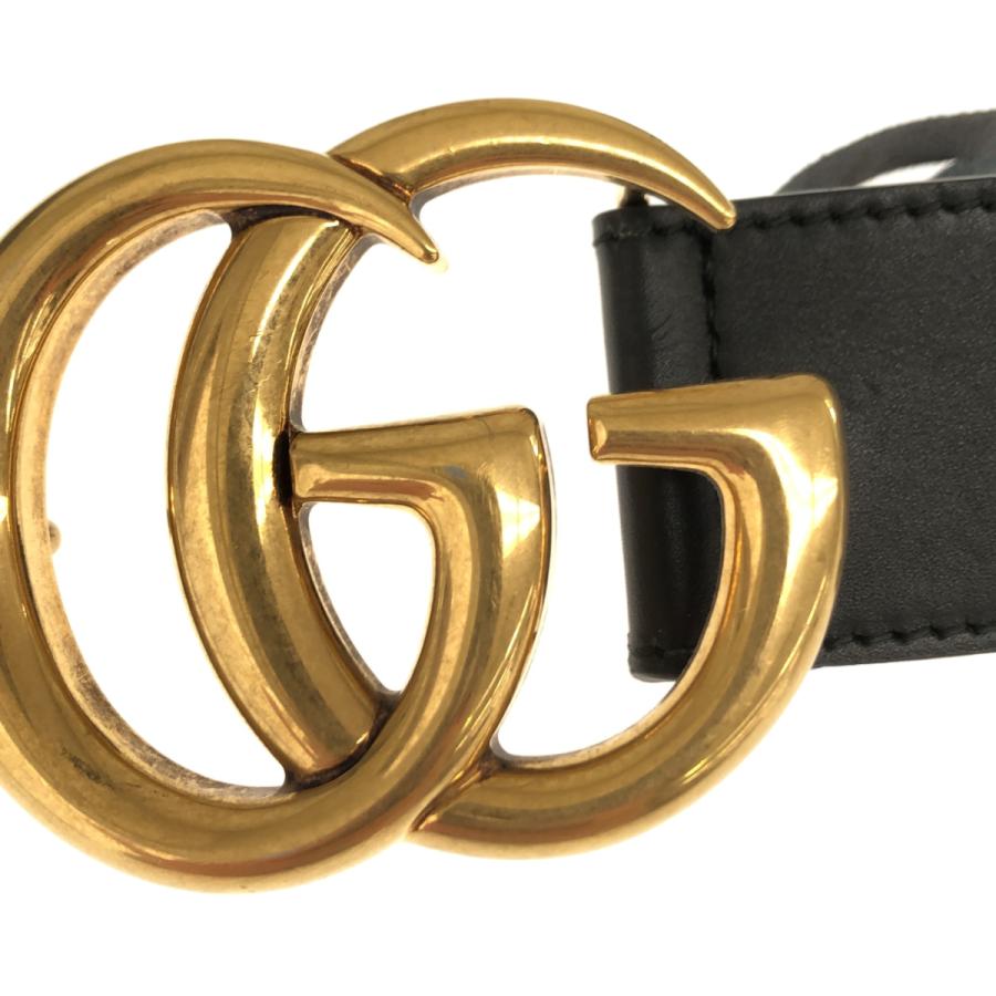 GUCCI グッチ GGマーモント ブラック 黒 ゴールド金具 レザー ダブルG