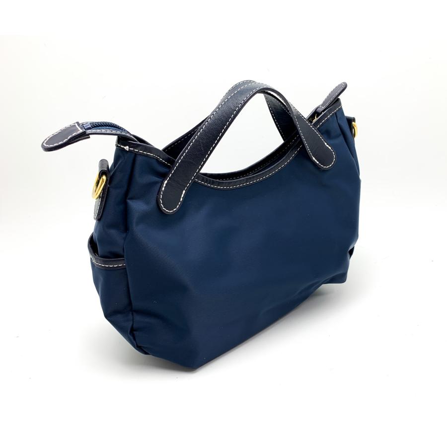 Kitamura キタムラ ネイビー 紺 ナイロン 2way ショルダーバッグ