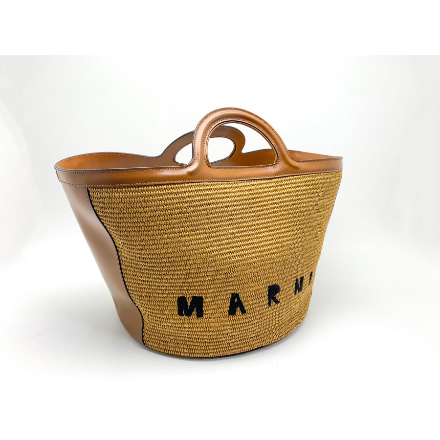 MARNI マルニ TROPICALIA トロピカリア ブラウン＆ブラウン ラージBAG