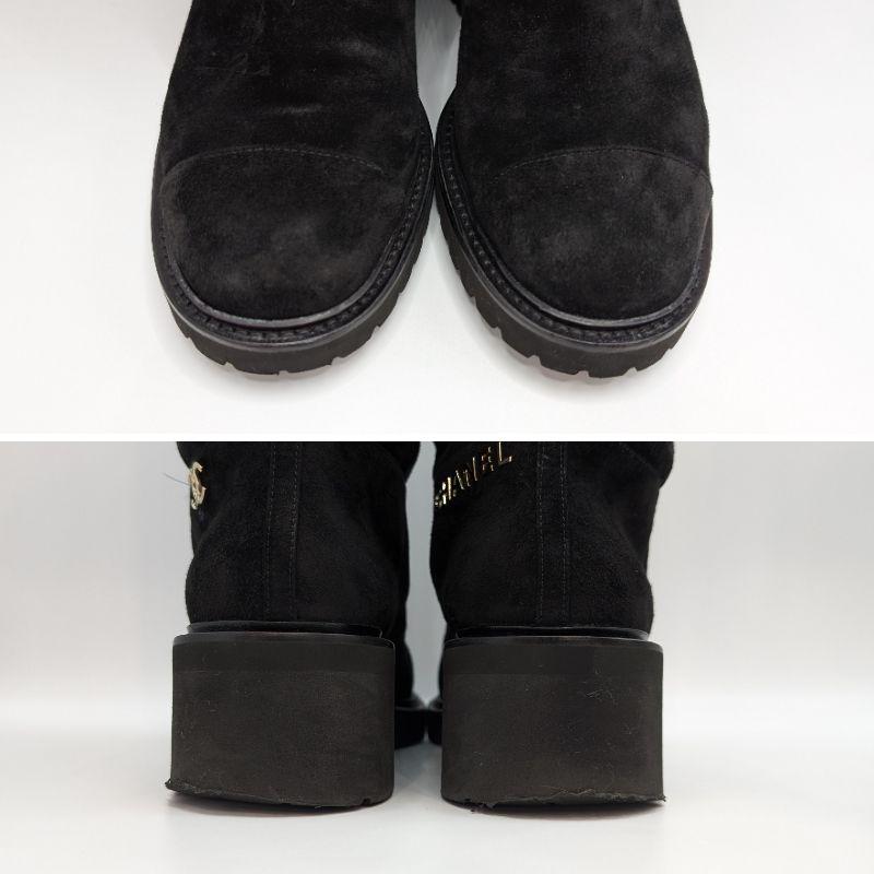 CHANEL（シャネル） スエード ロング ブーツ G36748 38C 日本サイズ