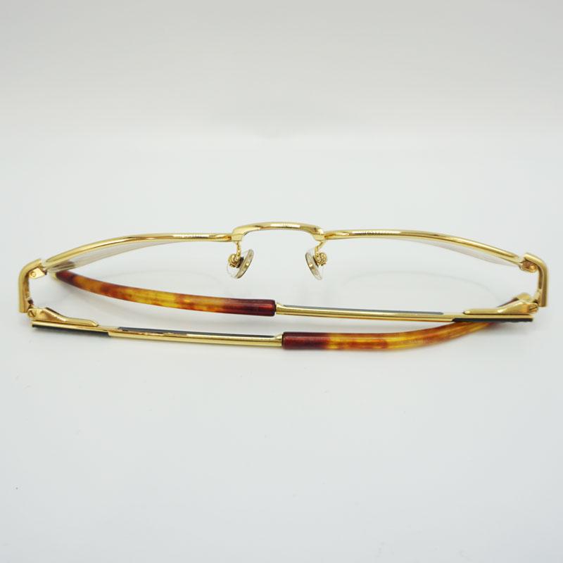 BVLGARI ブルガリ K18刻印有フレーム 眼鏡 メガネ 金 ゴールド 度入