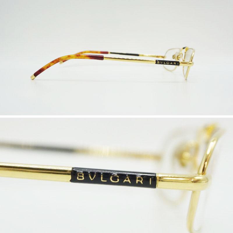 BVLGARI ブルガリ K18刻印有フレーム 眼鏡 メガネ 金 ゴールド 度入
