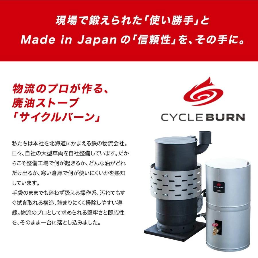 廃油ストーブ サイクルバーン M600FJ : 丸吉ロジ エコトライ事業部
