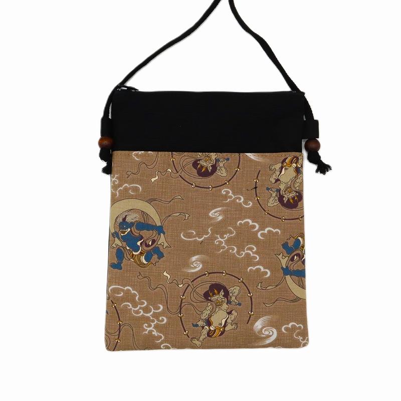 和柄 お祭り ショルダー メンズ / ポシェット 風神雷神 父の日 母の日