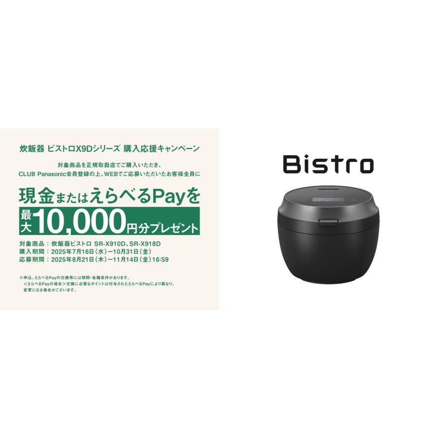 Bistro（Panasonic） パナソニックSR-X910D-K[5年延長保証無料進呈