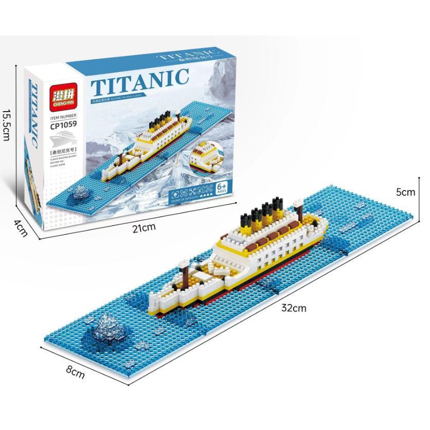 ブロック レゴ 互換 船 タイタニック 豪華クルーズ船 モデル 航海
