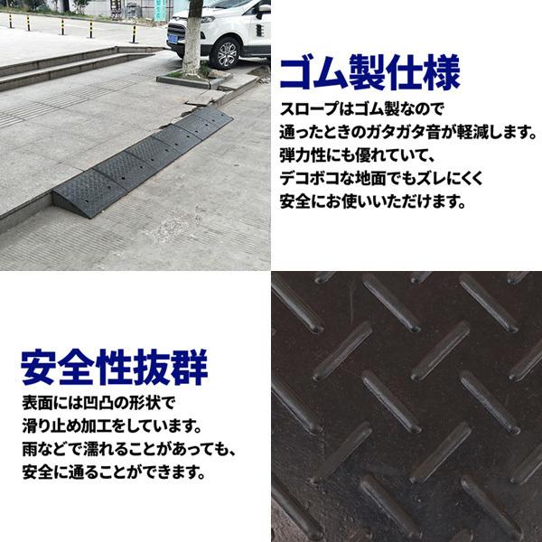 段差プレート 10cm 幅98cm ワイド ゴム製 段差スロープ 段差 段差解消