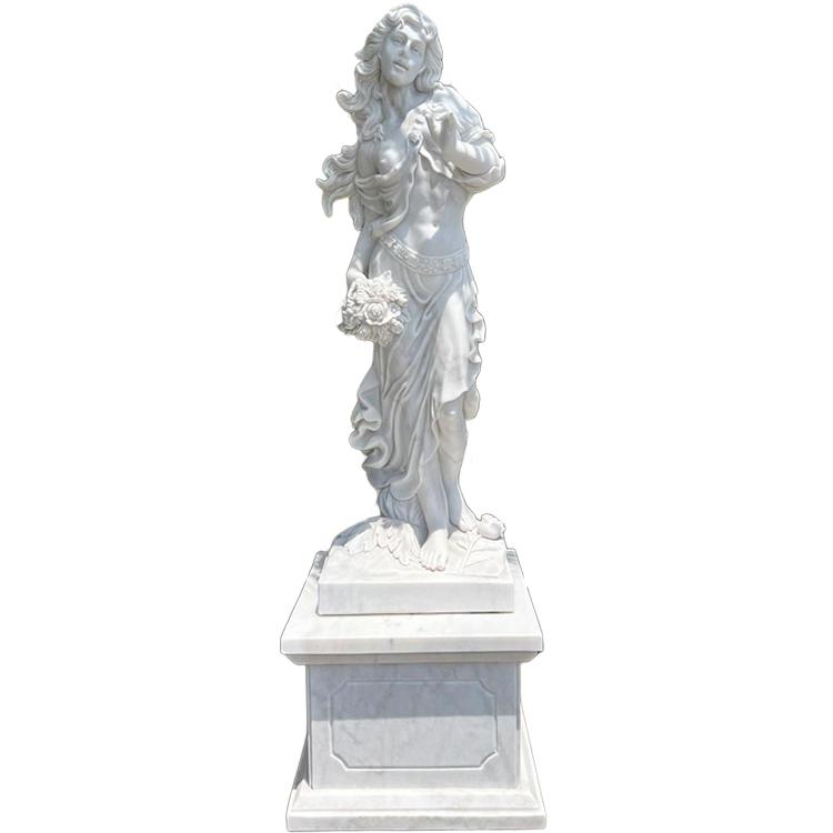 天然大理石彫刻 音楽隊 踊るヴィーナス H210cm 石像 女神 女性 像