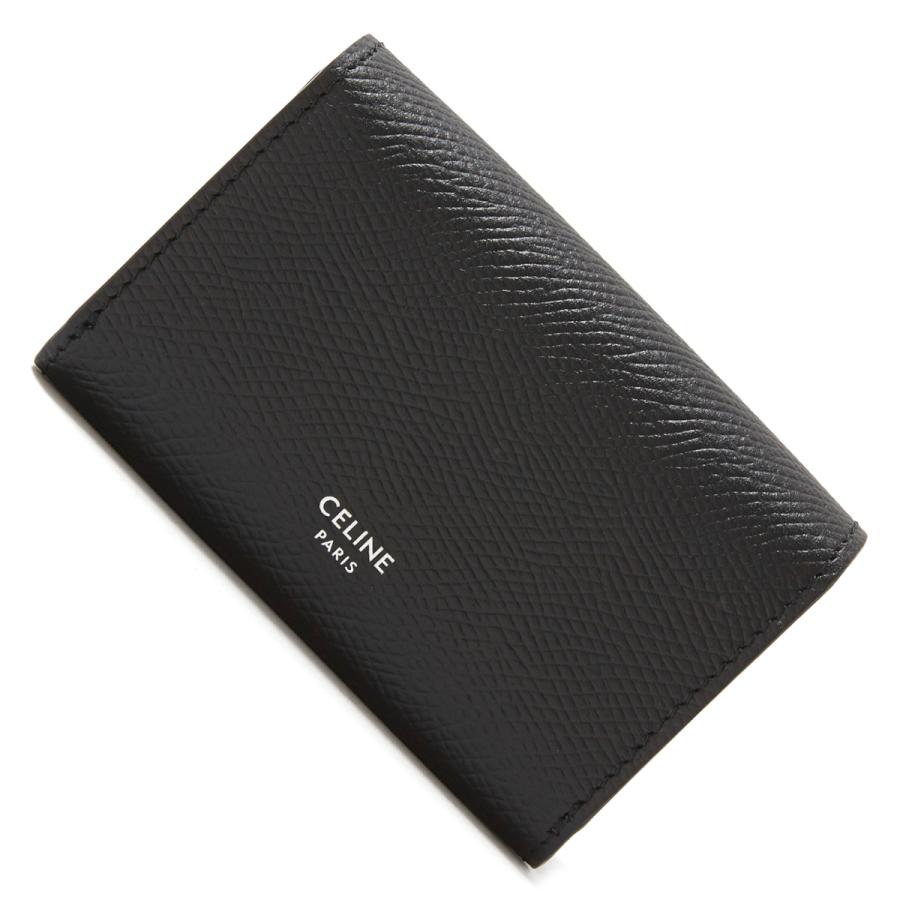 CELINE（セリーヌ） CELINE 2つ折り カードケース 名刺入れ ブラック