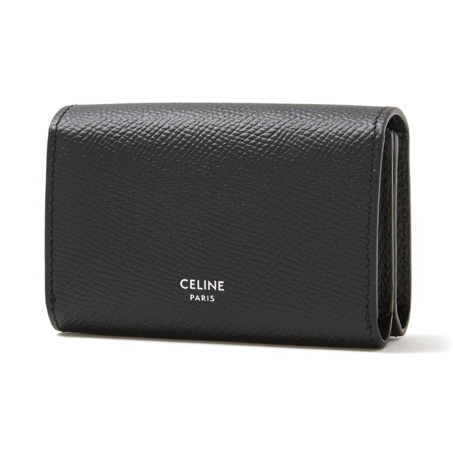 CELINE（セリーヌ） CELINE 2つ折り カードケース 名刺入れ ブラック
