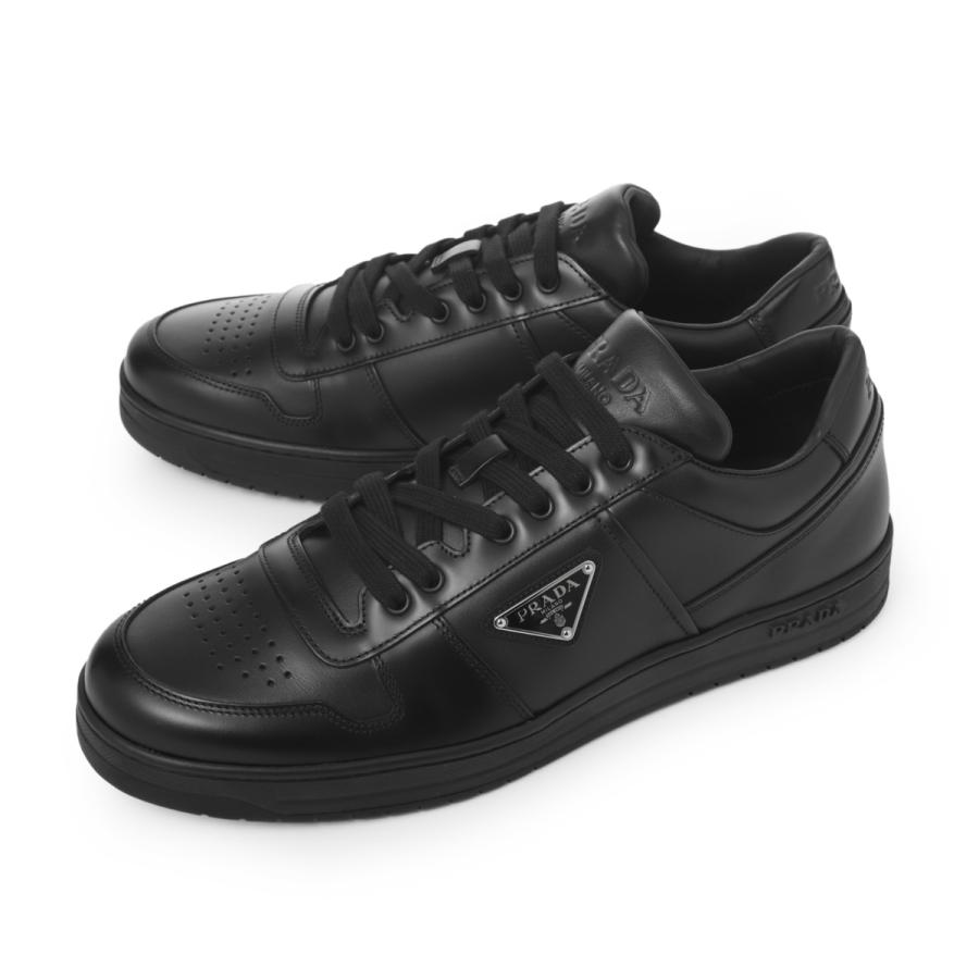PRADA（プラダ） スニーカー DOWNTOWN LEATHER SNEAKERS 大きいサイズ