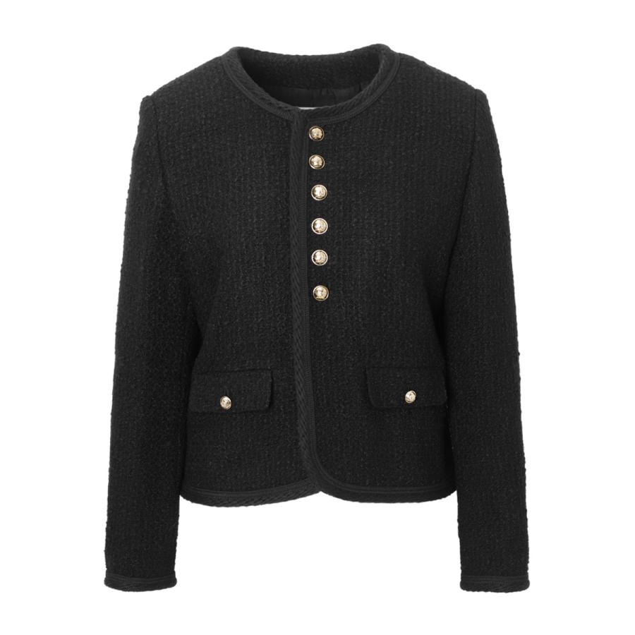 CELINE（セリーヌ） ツイードジャケット ブラック レディース 2v54q