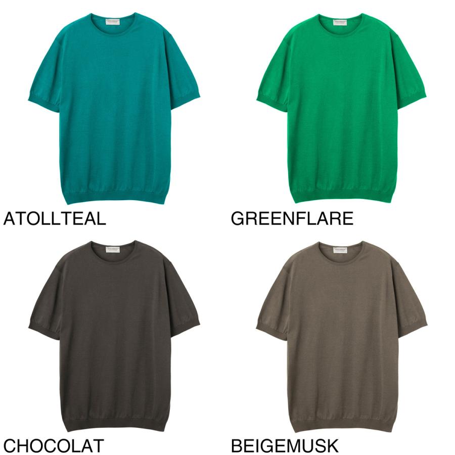 JOHN SMEDLEY（ジョンスメドレー） クルーネック半袖ニット BELDEN