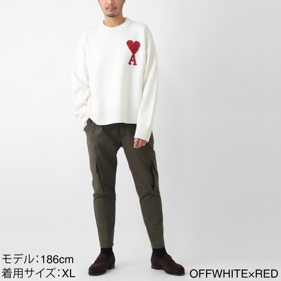 AMI Alexandre Mattiussi アミ AMI クルーネックニット RED AMI DE