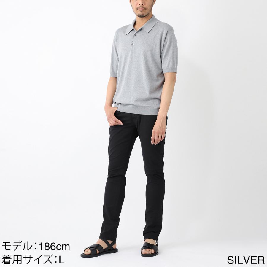 JOHN SMEDLEY（ジョンスメドレー） ニットポロシャツ ISIS シー