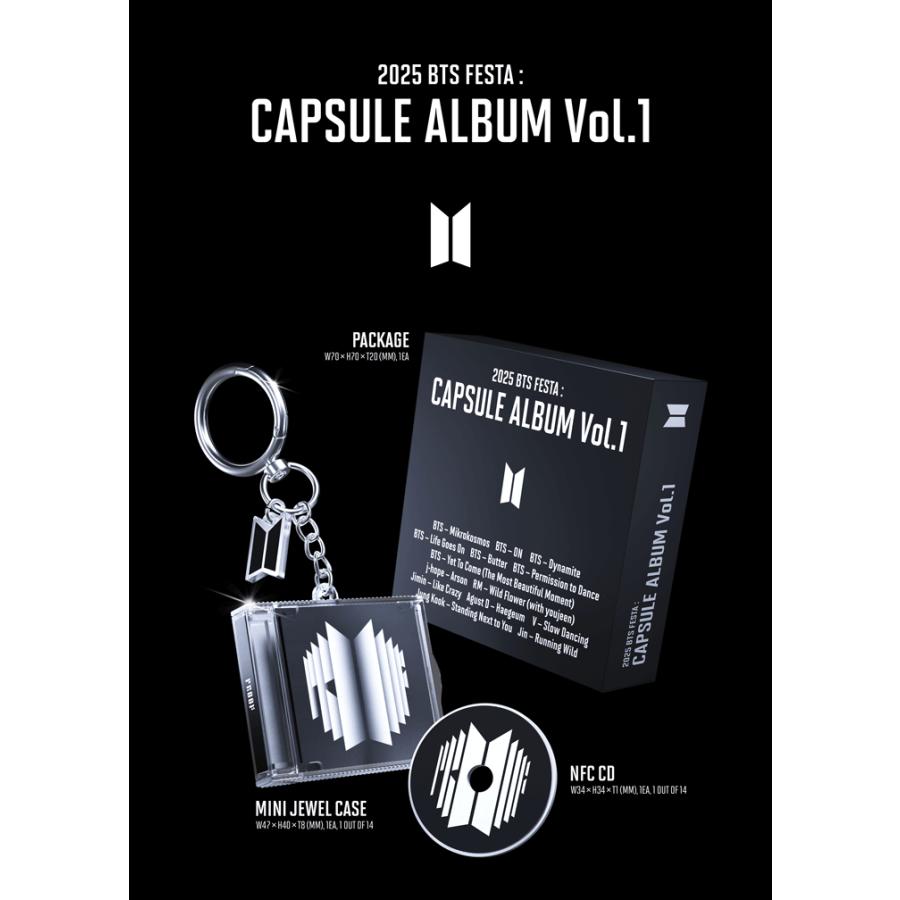 BTS 防弾少年団 公式グッズ 2025 FESTA : CAPSULE ALBUM Vol.1