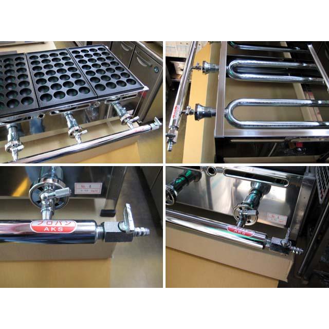 業務用 たこ焼き器 4丁掛 [28穴x4連] (プロパンガス用) : MDS01