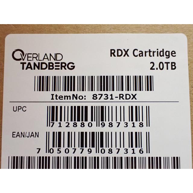新品 タンベルグデータ RDX データカートリッジ 2TB Tandberg Data