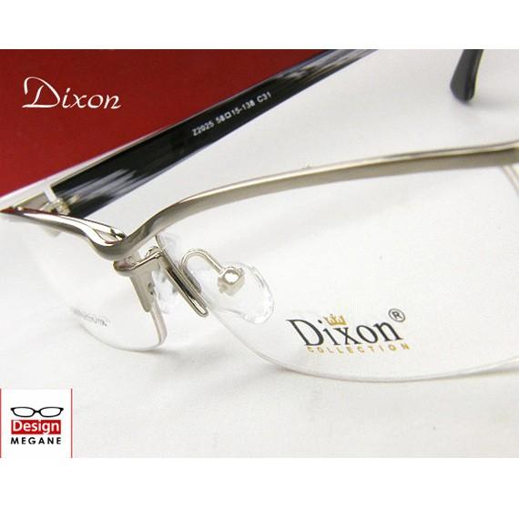 メガネ 度付 Dixon Collection Eyewear ハーフリム Silver ダブル
