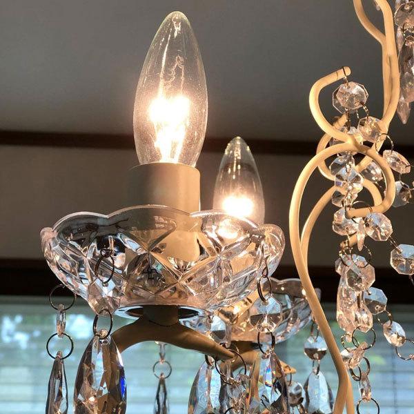 シャンデリア Alice 5灯 クリーム色 LED対応 照明 Amazon