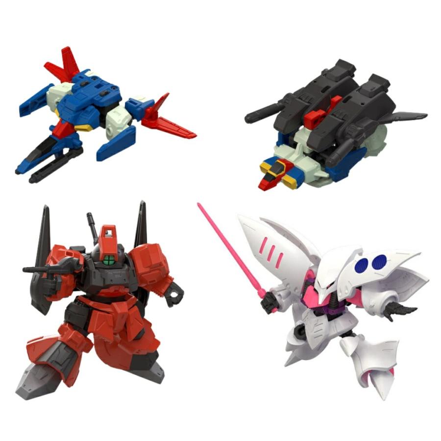 4種アソートセット〕バンダイ MOBILITY JOINT GUNDAM VOL.10 1, ZZ