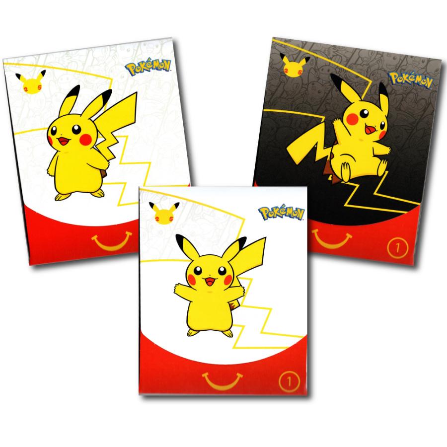 並行輸入品 ポケモンカード 25周年 米国マクドナルド限定 1パック 4枚
