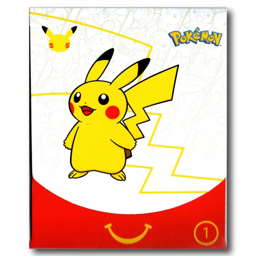 並行輸入品 ポケモンカード 25周年 米国マクドナルド限定 1パック 4枚